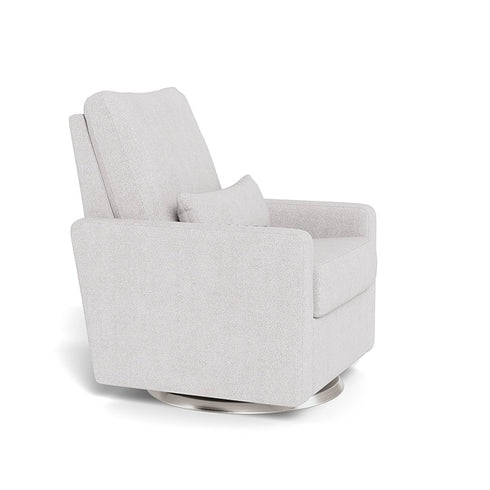 Monte Design Matera Glider Recliner Performance Velvet, Brushed Cotton Linen