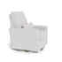Monte Design Matera Glider Recliner Performance Velvet, Brushed Cotton Linen