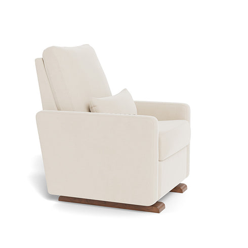 Monte Design Matera Glider Recliner Performance Velvet, Brushed Cotton Linen