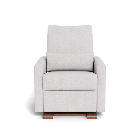 Monte Design Matera Glider Recliner Performance Velvet, Brushed Cotton Linen