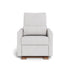 Monte Design Matera Glider Recliner Performance Velvet, Brushed Cotton Linen
