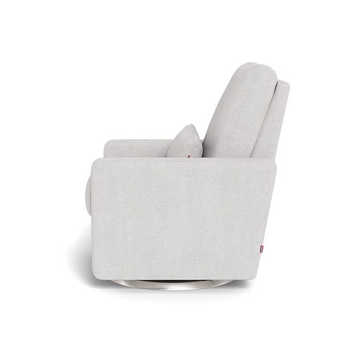 Monte Design Matera Glider Recliner Performance Velvet, Brushed Cotton Linen