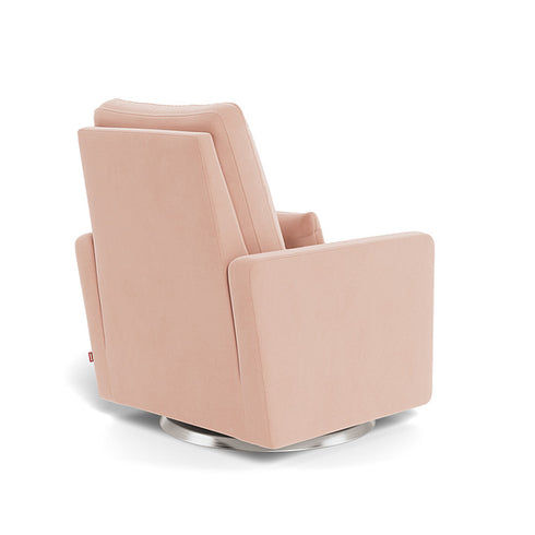 Monte Design Matera Glider Recliner Performance Velvet, Brushed Cotton Linen