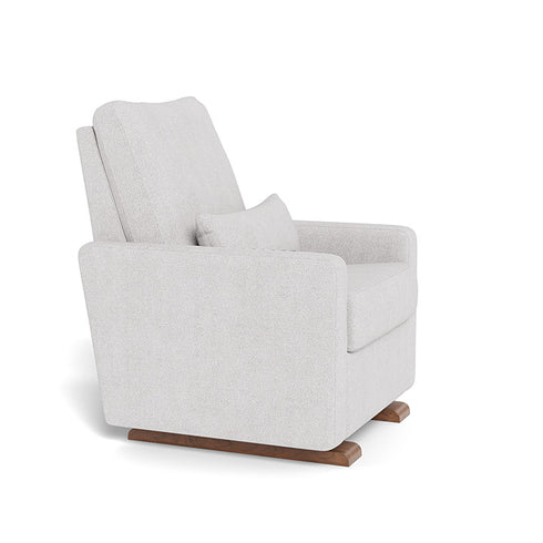 Monte Design Matera Glider Recliner Performance Velvet, Brushed Cotton Linen