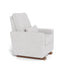 Monte Design Matera Glider Recliner Performance Velvet, Brushed Cotton Linen