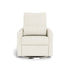 Monte Design Matera Glider Recliner Performance Velvet, Brushed Cotton Linen