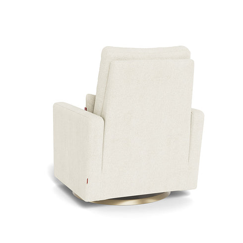 Monte Design Matera Glider Recliner Performance Velvet, Brushed Cotton Linen