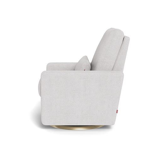 Monte Design Matera Glider Recliner Performance Velvet, Brushed Cotton Linen