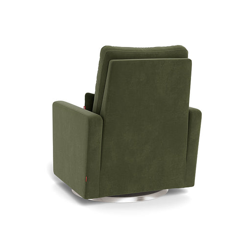 Monte Design Matera Glider Recliner Performance Velvet, Brushed Cotton Linen