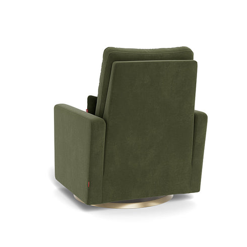 Monte Design Matera Glider Recliner Performance Velvet, Brushed Cotton Linen