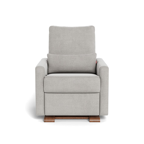 Monte Design Matera Glider Recliner Performance Velvet, Brushed Cotton Linen