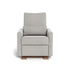 Monte Design Matera Glider Recliner Performance Velvet, Brushed Cotton Linen