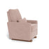 Monte Design Matera Glider Recliner Performance Velvet, Brushed Cotton Linen
