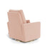 Monte Design Matera Glider Recliner Performance Velvet, Brushed Cotton Linen