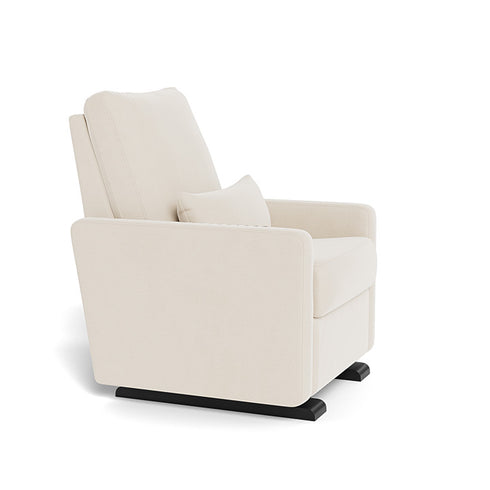 Monte Design Matera Glider Recliner Performance Velvet, Brushed Cotton Linen