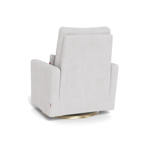Monte Design Matera Glider Recliner Performance Velvet, Brushed Cotton Linen