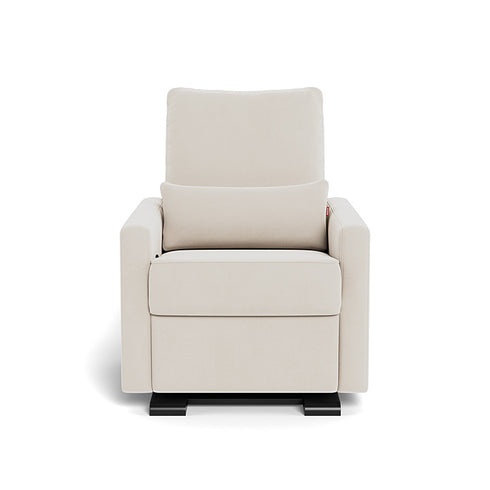 Monte Design Matera Glider Recliner Performance Velvet, Brushed Cotton Linen