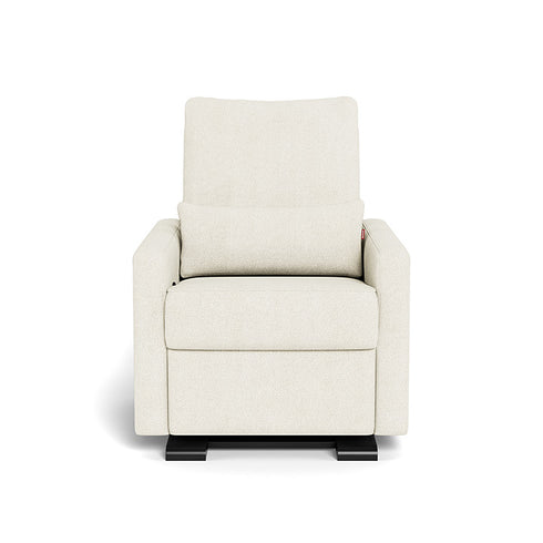 Monte Design Matera Glider Recliner Performance Velvet, Brushed Cotton Linen