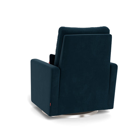 Monte Design Matera Glider Recliner Performance Velvet, Brushed Cotton Linen
