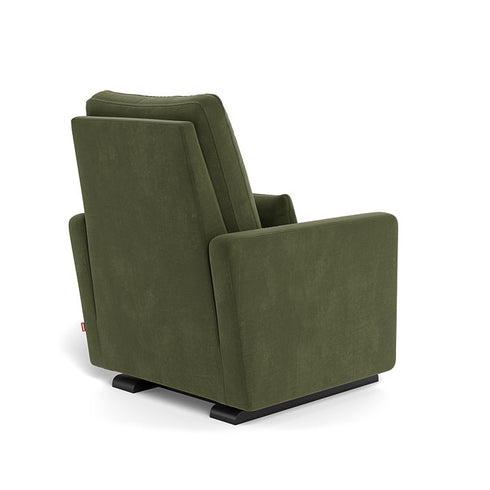 Monte Design Matera Glider Recliner Performance Velvet, Brushed Cotton Linen