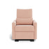 Monte Design Matera Glider Recliner Performance Velvet, Brushed Cotton Linen