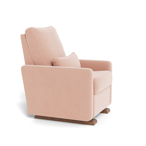 Monte Design Matera Glider Recliner Performance Velvet, Brushed Cotton Linen