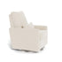 Monte Design Matera Glider Recliner Performance Velvet, Brushed Cotton Linen