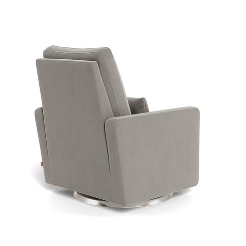 Monte Design Matera Glider Recliner Performance Velvet, Brushed Cotton Linen