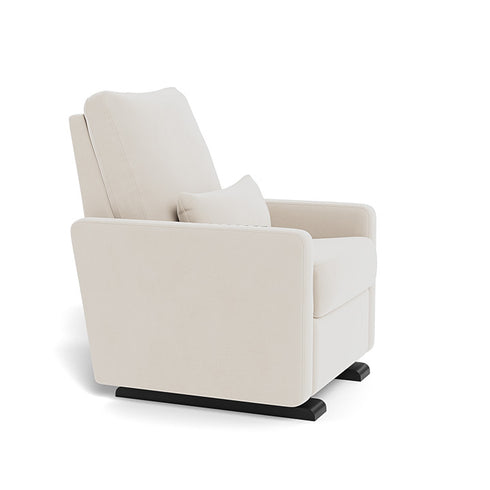 Monte Design Matera Glider Recliner Performance Velvet, Brushed Cotton Linen