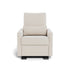 Monte Design Matera Glider Recliner Performance Velvet, Brushed Cotton Linen