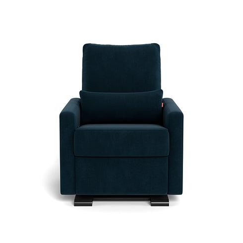 Monte Design Matera Glider Recliner Performance Velvet, Brushed Cotton Linen