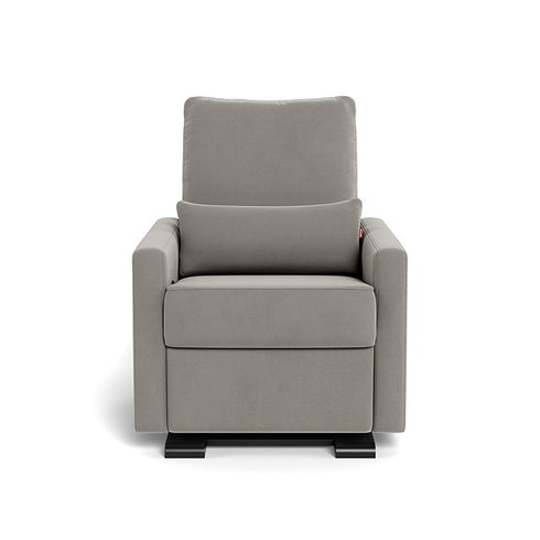 Monte Design Matera Glider Recliner Performance Velvet, Brushed Cotton Linen