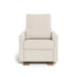 Monte Design Matera Glider Recliner Performance Velvet, Brushed Cotton Linen