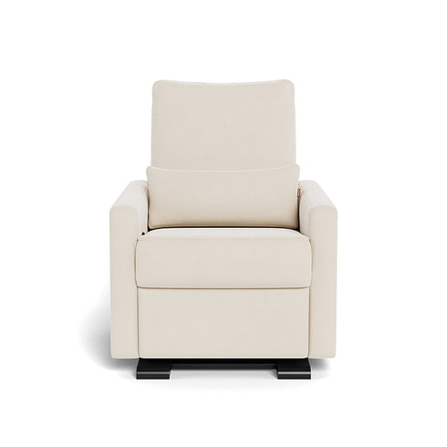 Monte Design Matera Glider Recliner Performance Velvet, Brushed Cotton Linen