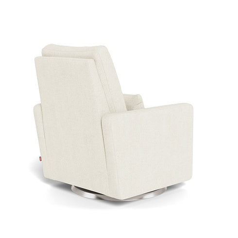 Monte Design Matera Glider Recliner Performance Velvet, Brushed Cotton Linen