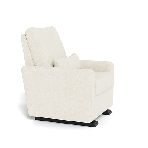 Monte Design Matera Glider Recliner Performance Velvet, Brushed Cotton Linen