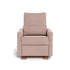 Monte Design Matera Glider Recliner Performance Velvet, Brushed Cotton Linen