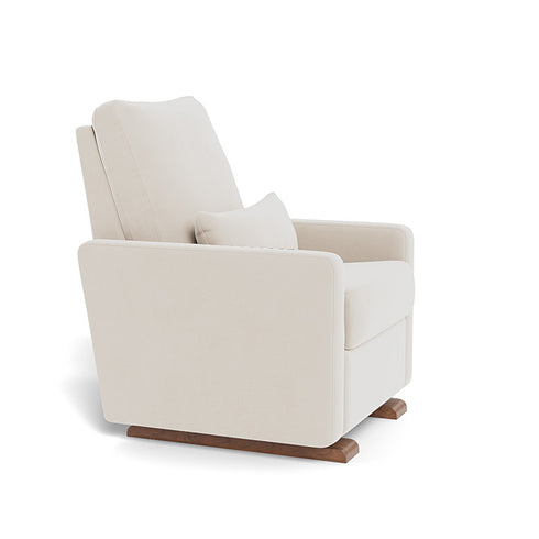 Monte Design Matera Glider Recliner Performance Velvet, Brushed Cotton Linen