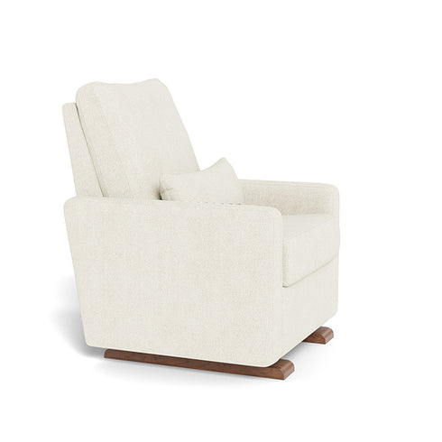 Monte Design Matera Glider Recliner Performance Velvet, Brushed Cotton Linen