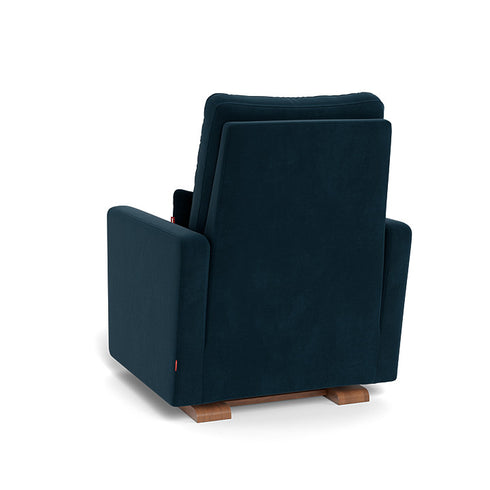 Monte Design Matera Glider Recliner Performance Velvet, Brushed Cotton Linen