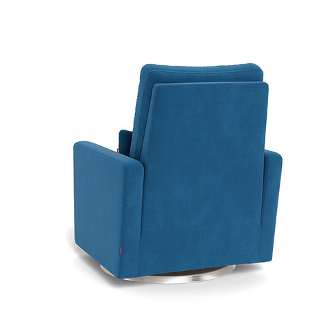Monte Design Matera Glider Recliner Performance Velvet, Brushed Cotton Linen