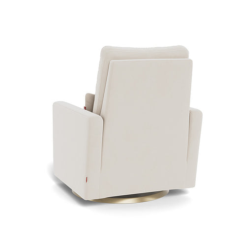 Monte Design Matera Glider Recliner Performance Velvet, Brushed Cotton Linen
