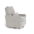 Monte Design Matera Glider Recliner Performance Velvet, Brushed Cotton Linen