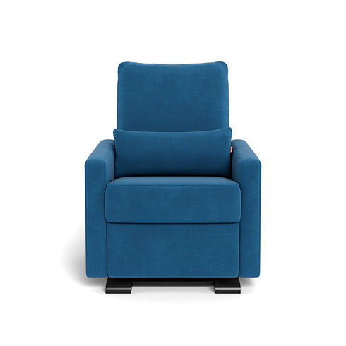 Monte Design Matera Glider Recliner Performance Velvet, Brushed Cotton Linen