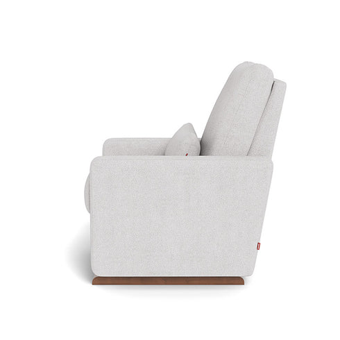 Monte Design Matera Glider Recliner Performance Velvet, Brushed Cotton Linen