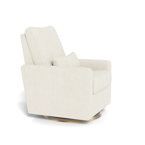Monte Design Matera Glider Recliner Performance Velvet, Brushed Cotton Linen