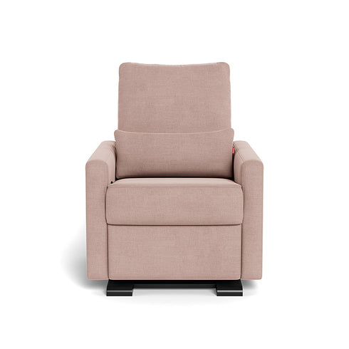 Monte Design Matera Glider Recliner Performance Velvet, Brushed Cotton Linen
