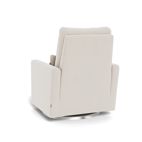 Monte Design Matera Glider Recliner Performance Velvet, Brushed Cotton Linen