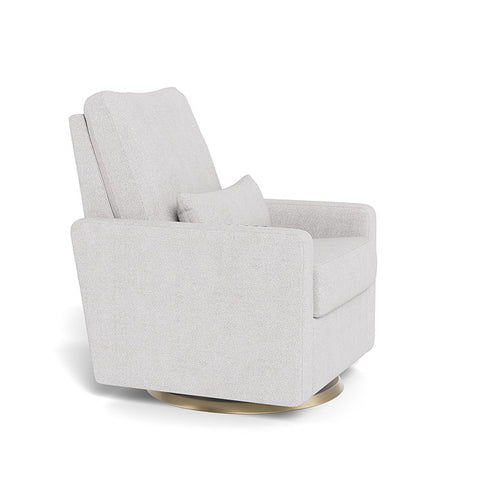 Monte Design Matera Glider Recliner Performance Velvet, Brushed Cotton Linen
