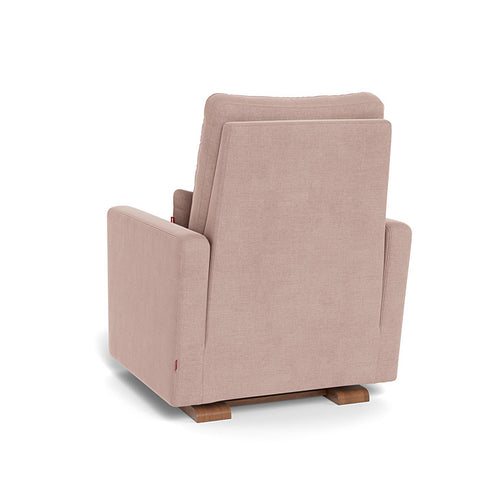 Monte Design Matera Glider Recliner Performance Velvet, Brushed Cotton Linen